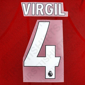 2017 - 2022 Liverpool Home/Away/Third Name Set Virgil 4 (Repro)