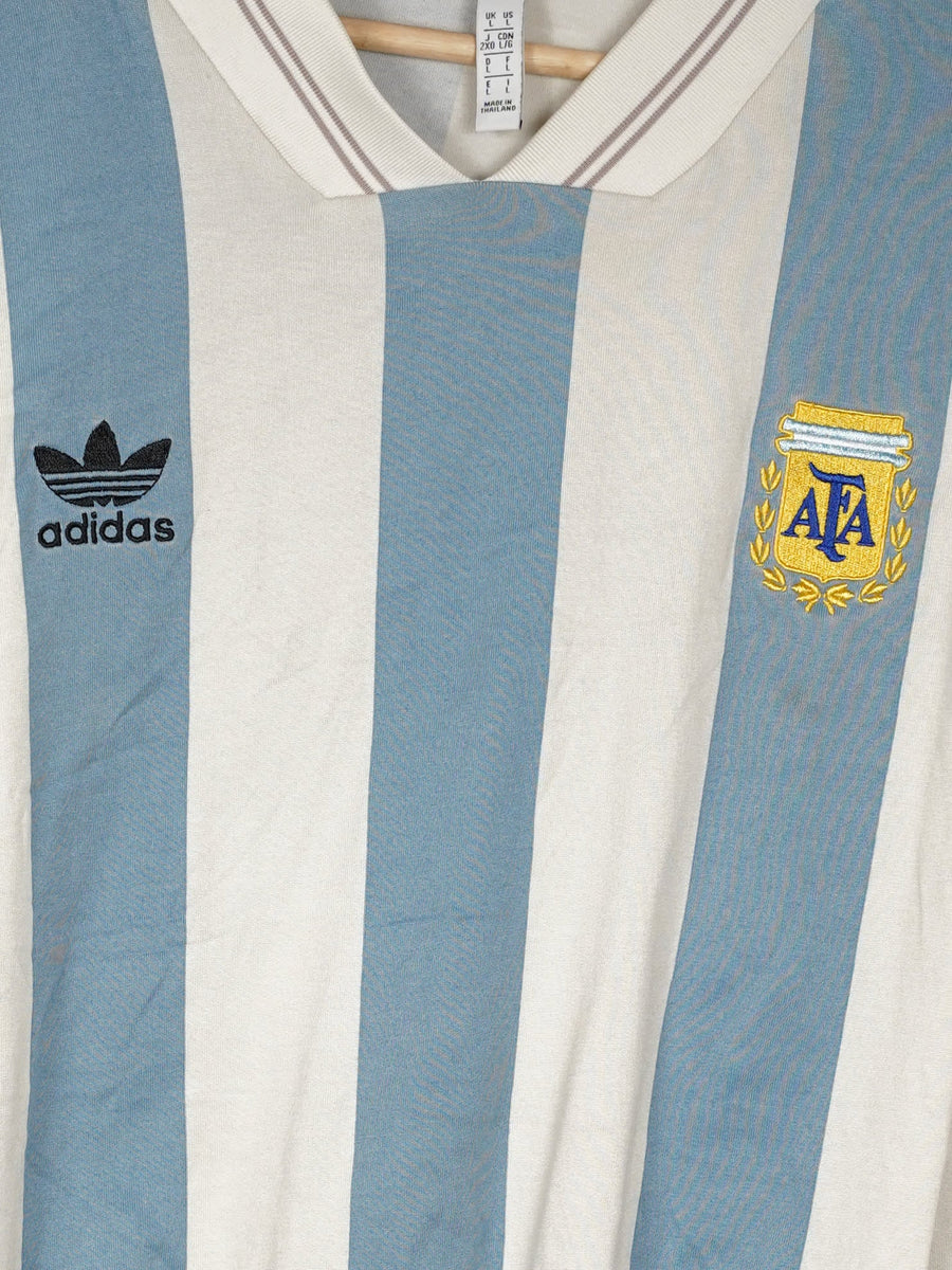 1993/94 Argentina #10 Home Shirt L/S (L)