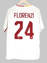 2016/17 AS Roma Florenzi #24 Signed Away Shirt (L)