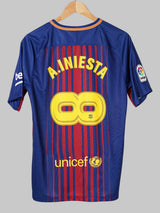 2017/18 Barcelona A.Iniesta #8 Infinity Home Shirt (M)