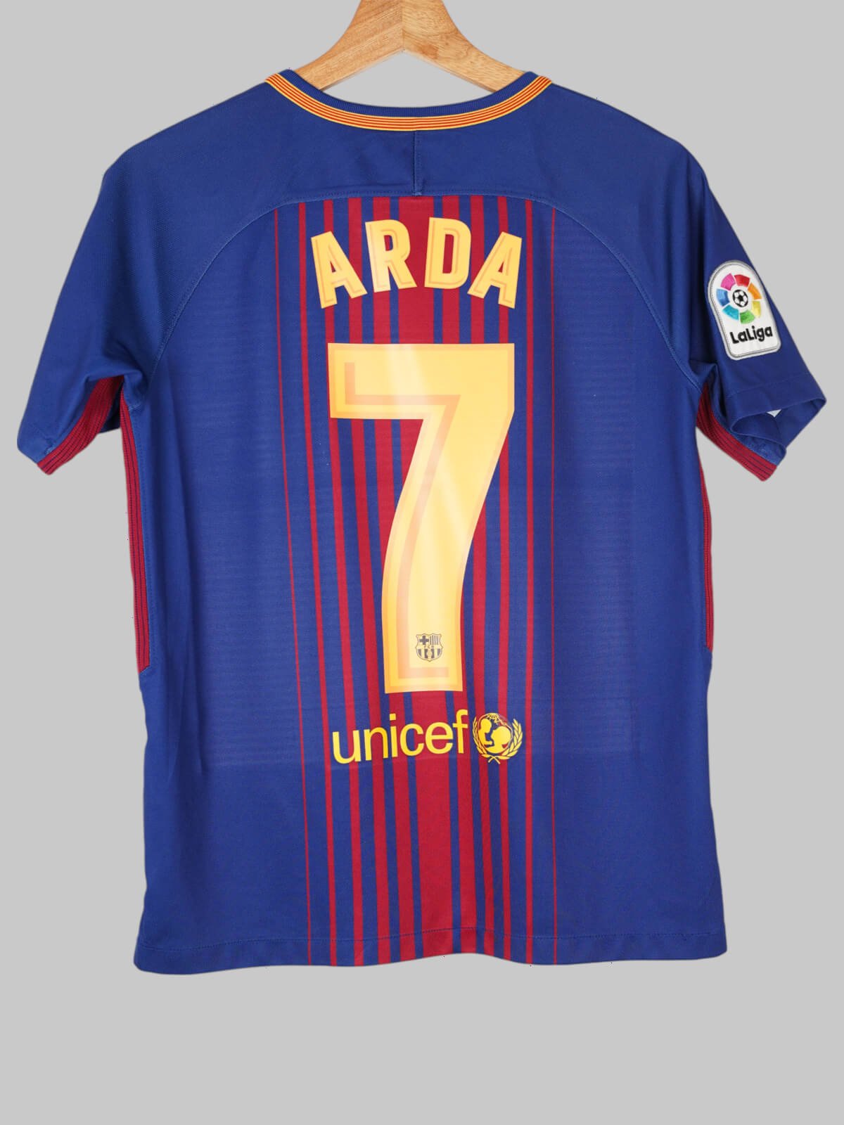 2017/18 Barcelona Arda #7 Home Shirt Signed (XL Kids) | First11