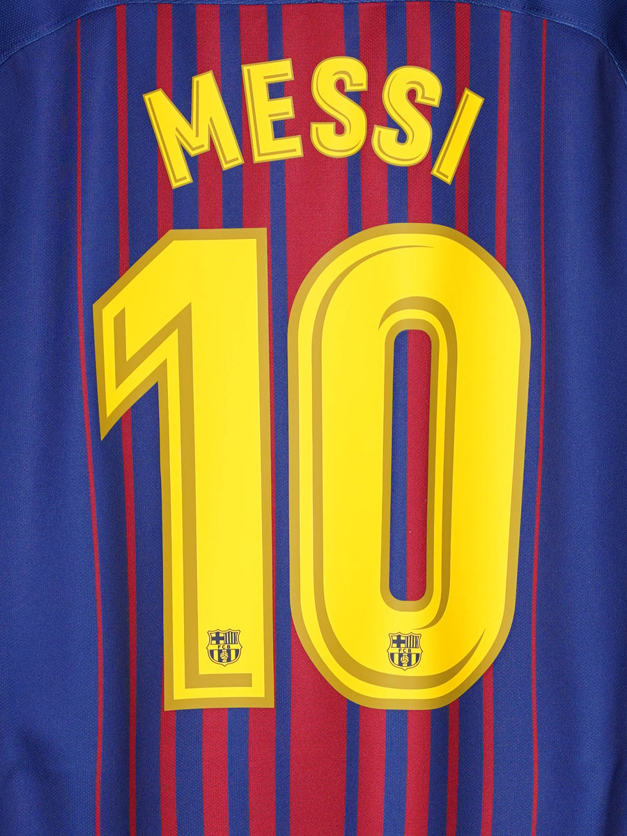 2017/18 Barcelona Messi #10 Home Shirt (L)
