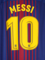 FC Barcelona Home Shirt 2017/18 Messi 10 (L)
