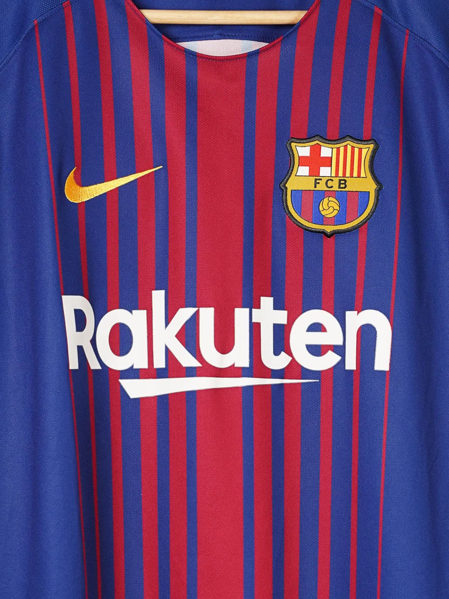 FC Barcelona Home Shirt L/S 2017/18 Messi 10 (XL)