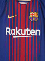 2017/18 Barcelona Suarez #9 Home Shirt (M)
