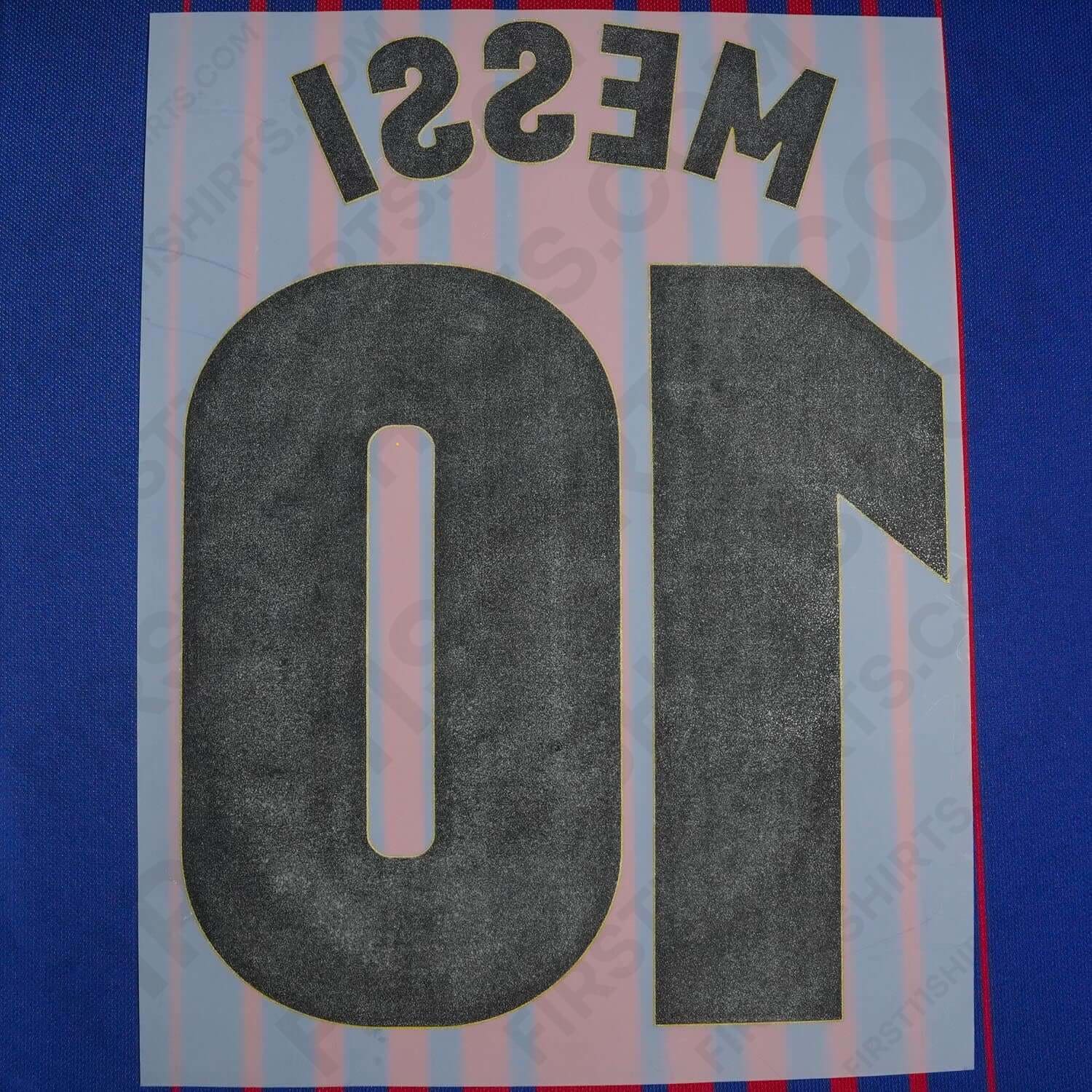 2017/18 FC Barcelona Home Name Set Messi 10 (Repro)