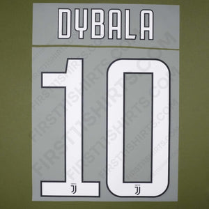 2017/18 Juventus Home/Third Name Set Dybala 10