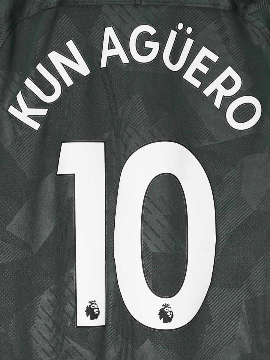 Manchester City Third Shirt 2017/18 Kun Aguero 10 (M)