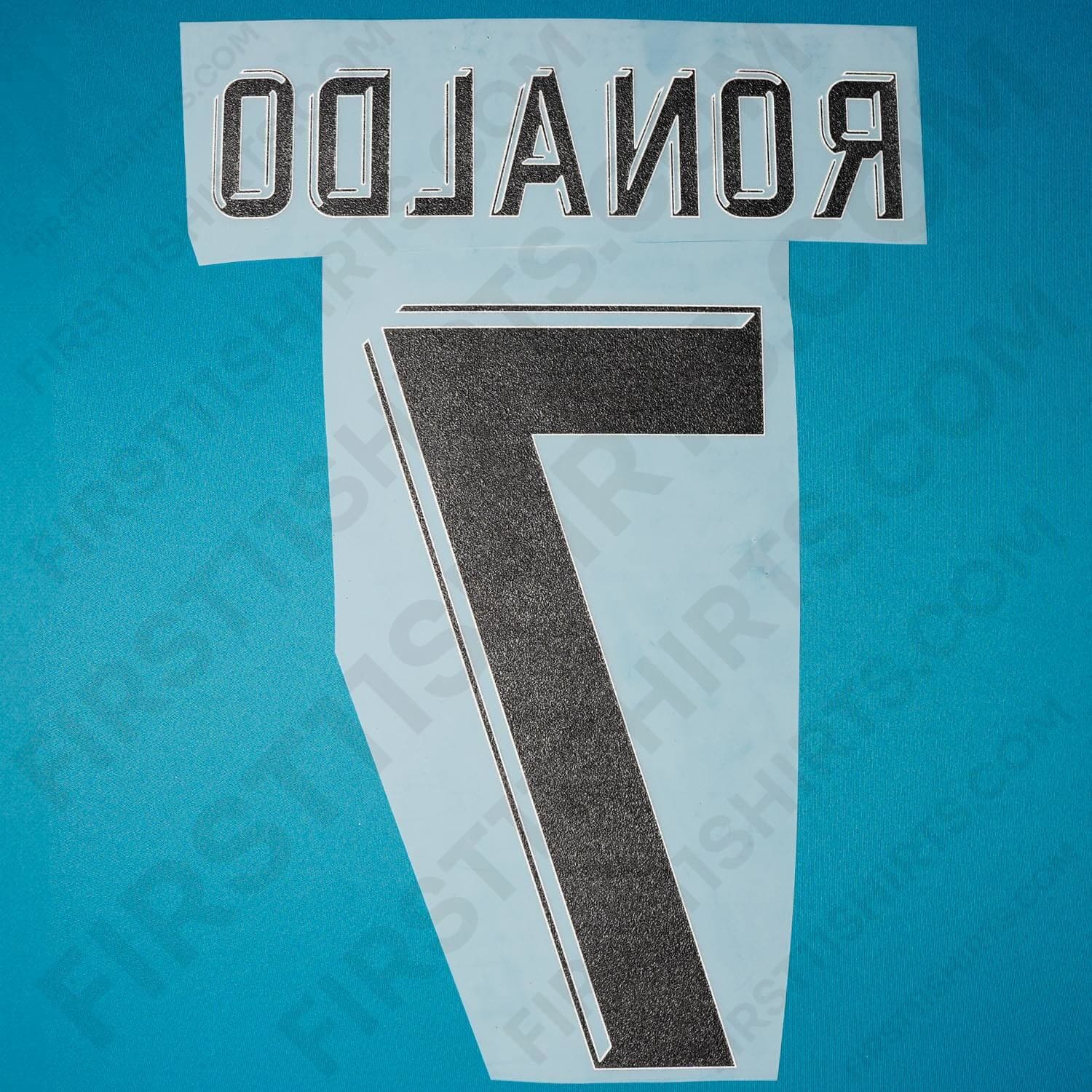 2017/18 Real Madrid Away/Third Name Set Ronaldo 7 (Repro)