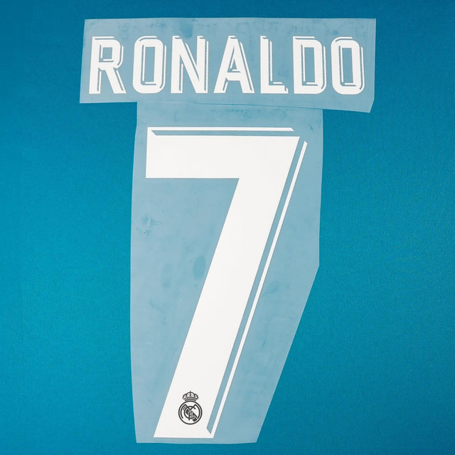 2017/18 Real Madrid Away/Third Name Set Ronaldo 7 (Repro)