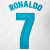 2017/18 Real Madrid Home Name Set Ronaldo #7 (Repro)