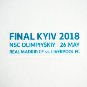 2017/2018 Real Madrid Home Final Kyiv Match Details Patch (Repro)