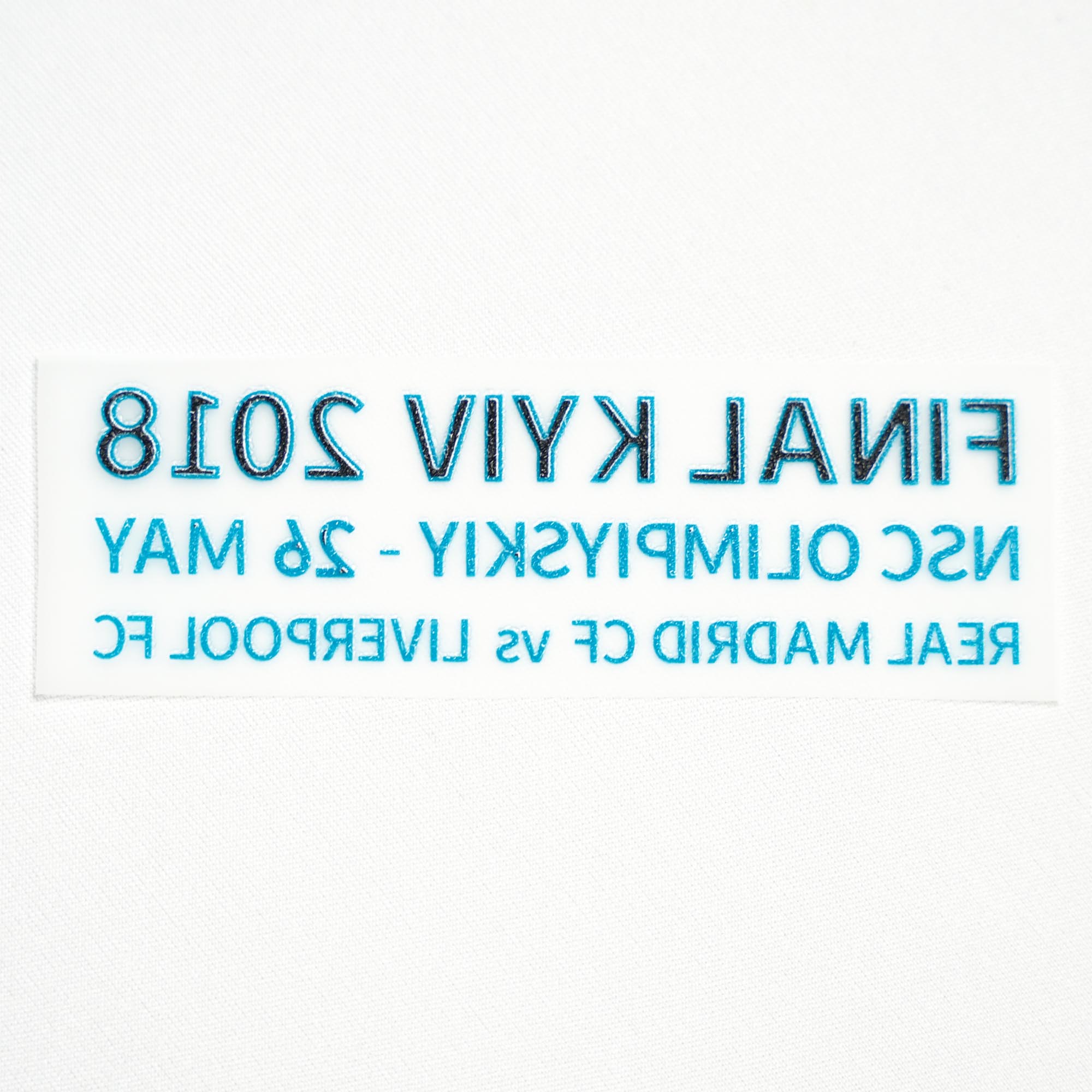 2017/2018 Real Madrid Home Final Kyiv Match Details Patch (Repro)