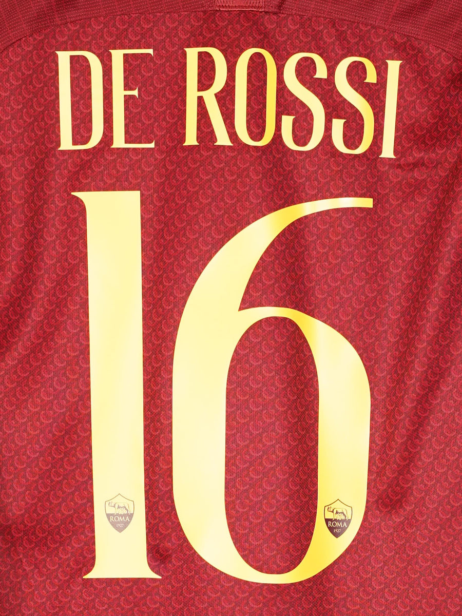 2018/19 AS Roma De Rossi #16 Home Shirt (M)