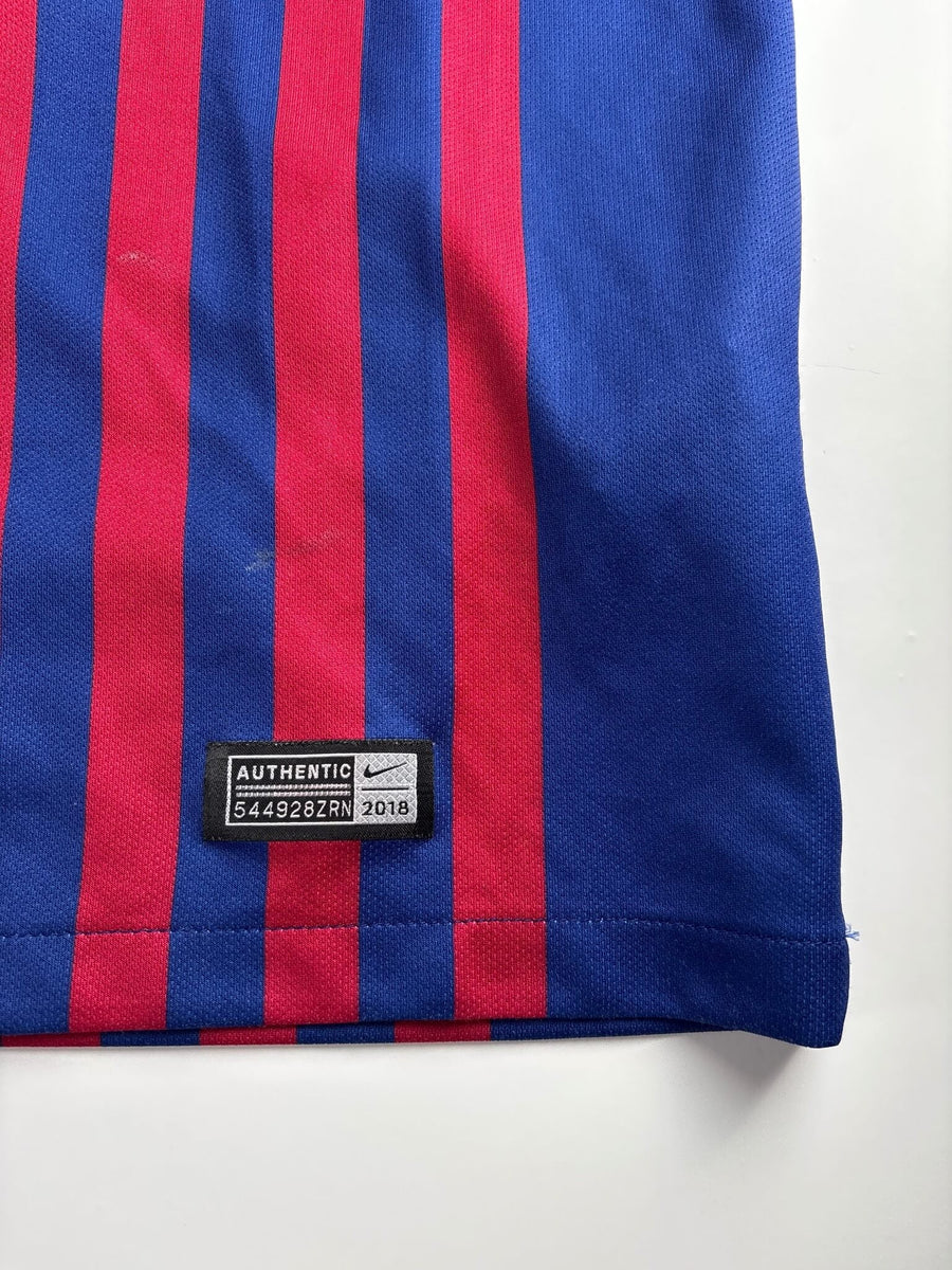 2018/19 Barcelona Messi #10 Home Shirt L/S (M)