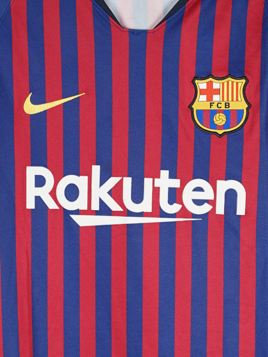 2018/19 Barcelona Messi #10 Home Shirt L/S (M)