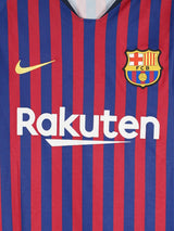 2018/19 Barcelona Messi #10 Home Shirt L/S (M)