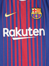 2018/19 Barcelona Messi #10 Home Shirt (S)