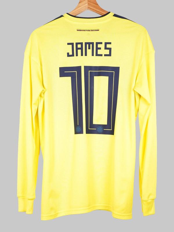 2018/19 Colombia James #10 Thuisshirt Lange Mouw (M) Adidas