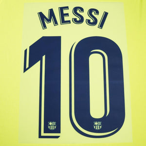 2018/19 FC Barcelona Auswärts Namen Set Messi #10 (Repro)