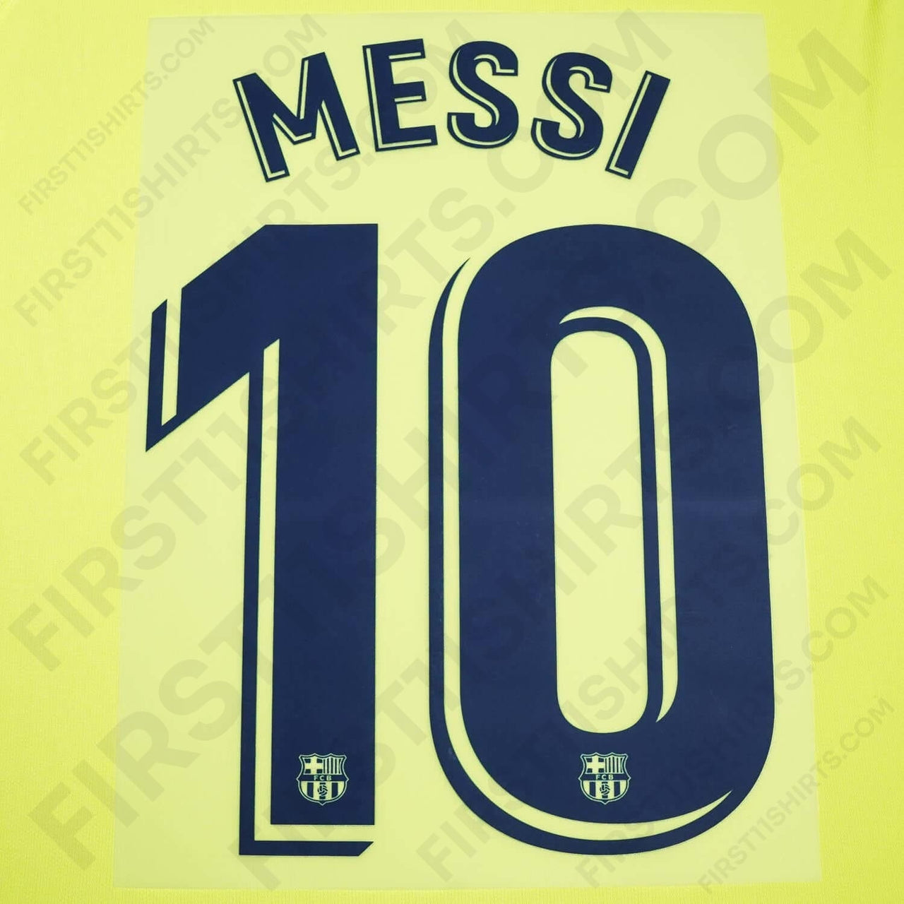 2018/19 FC Barcelona Away Name Set Messi 10 (Repro)