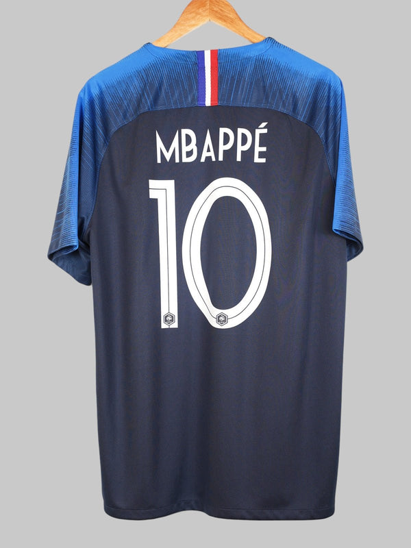 2018/19 France Mbappe #10 Home Shirt (XL) Nike