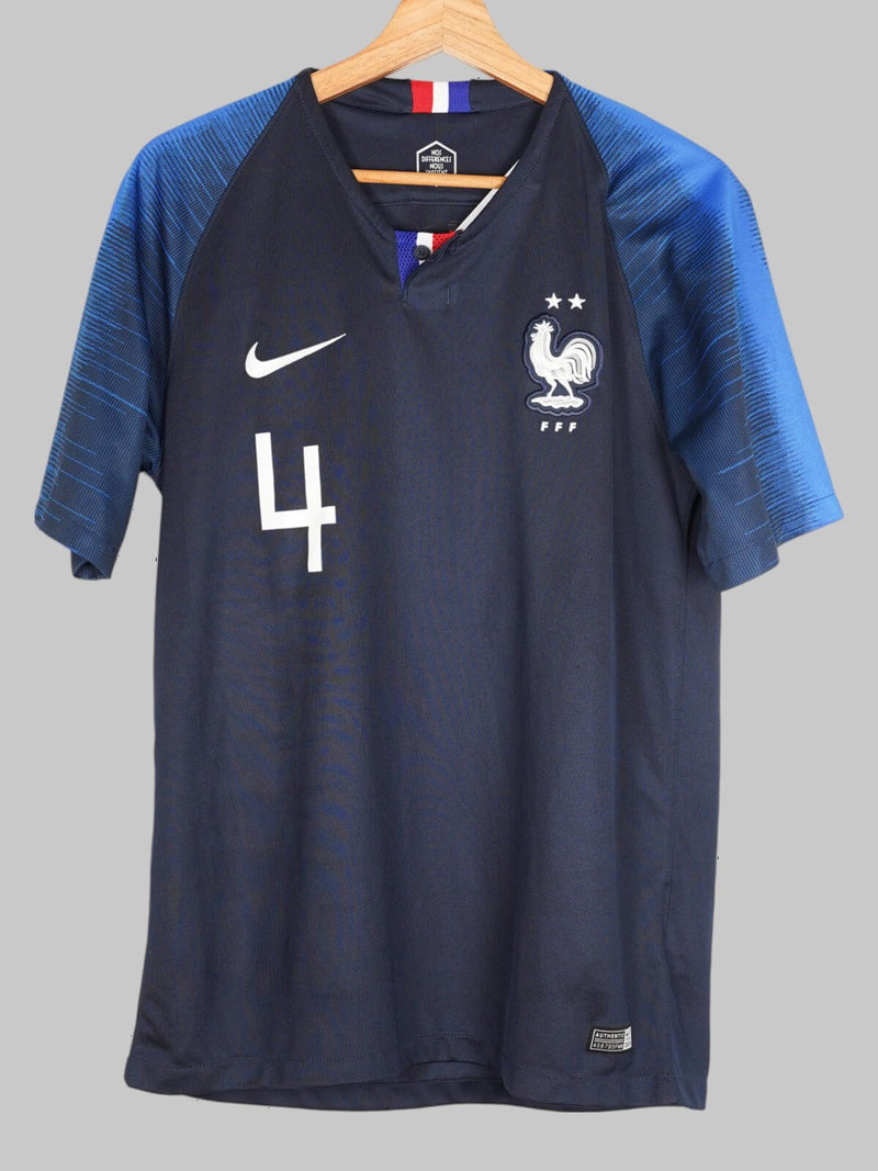 2018/19 France Varane #4 Home Shirt (M)
