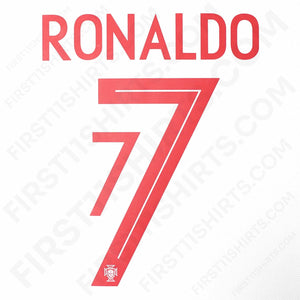 2018/19 Portugal Away Name Set Ronaldo 7 (Repro)