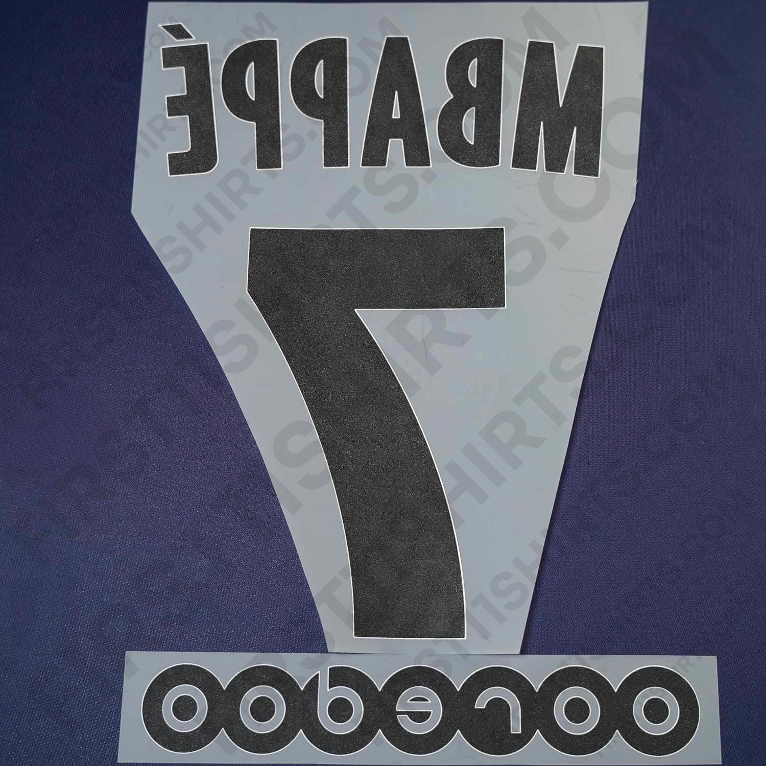 2018/19 PSG Home Name Set Mbappe 7 (Repro)