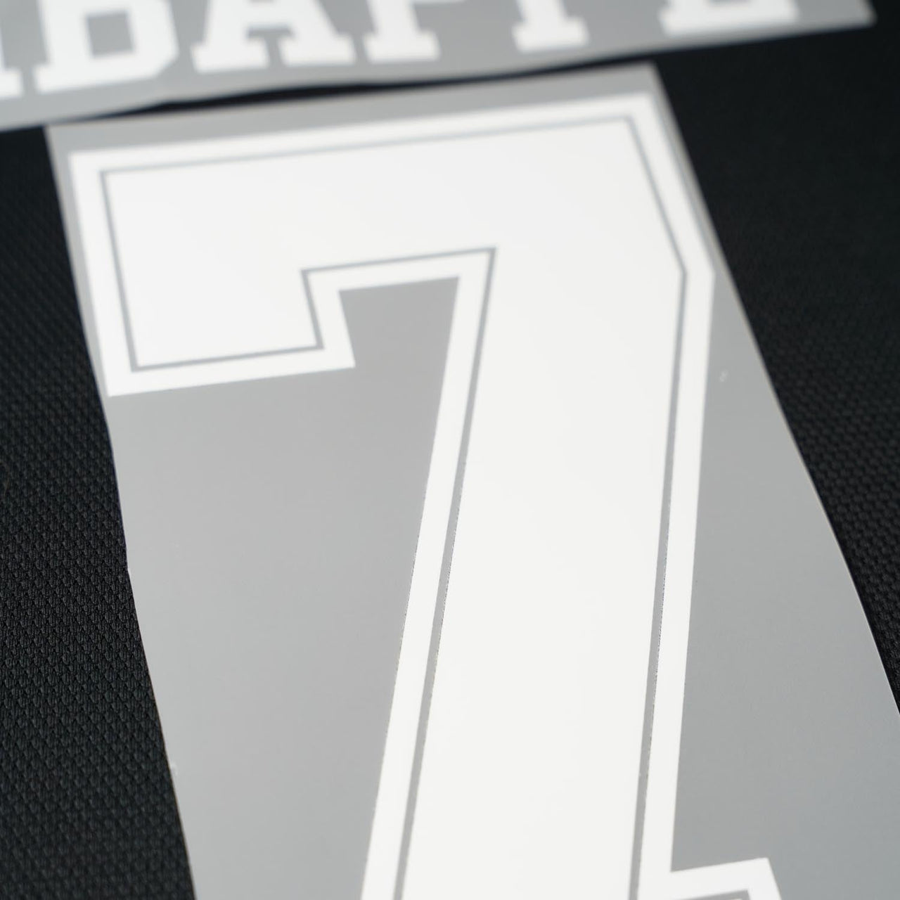 2018/19 PSG Third (Black kit) Name Set Mbappe 7 (Repro)