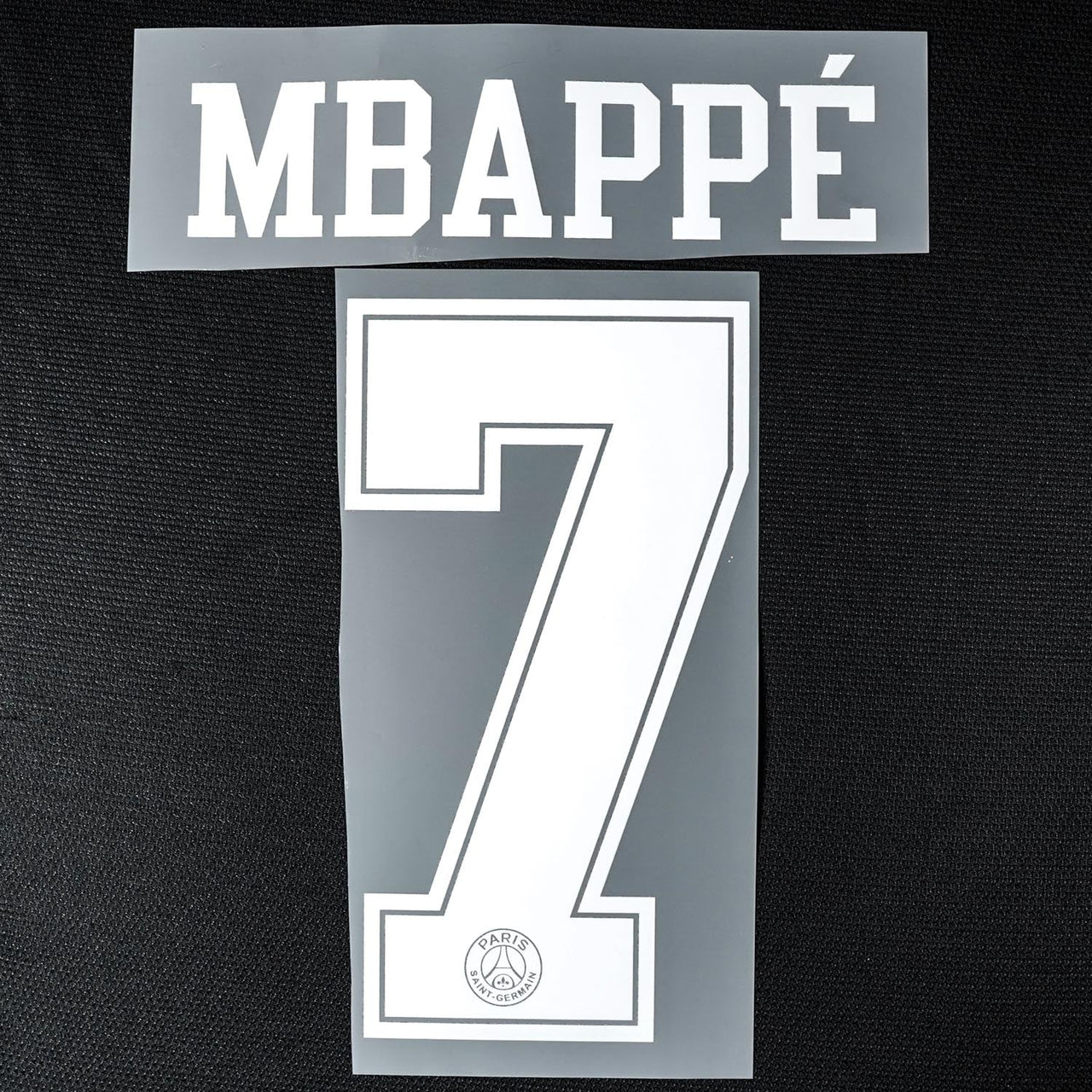 2018/19 PSG Third (Black kit) Name Set Mbappe 7 (Repro)
