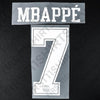 2018/19 PSG Third (Black kit) Name Set Mbappe #7 (Repro)