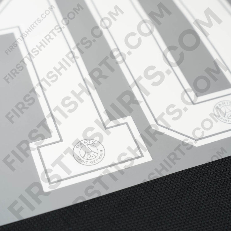 2018/19 PSG Third (Black kit) Name Set Neymar 10 (Repro)