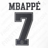 Terza maglia del PSG 2018/19 (maglia bianca) <tc>Name Set</tc> Mbappé #7 (Riproduzione)