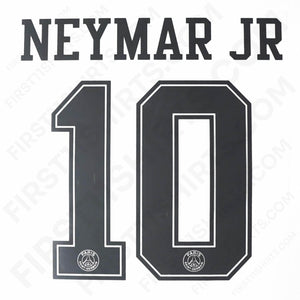 2018/19 PSG Third (White kit) Name Set Neymar 10 (Repro)
