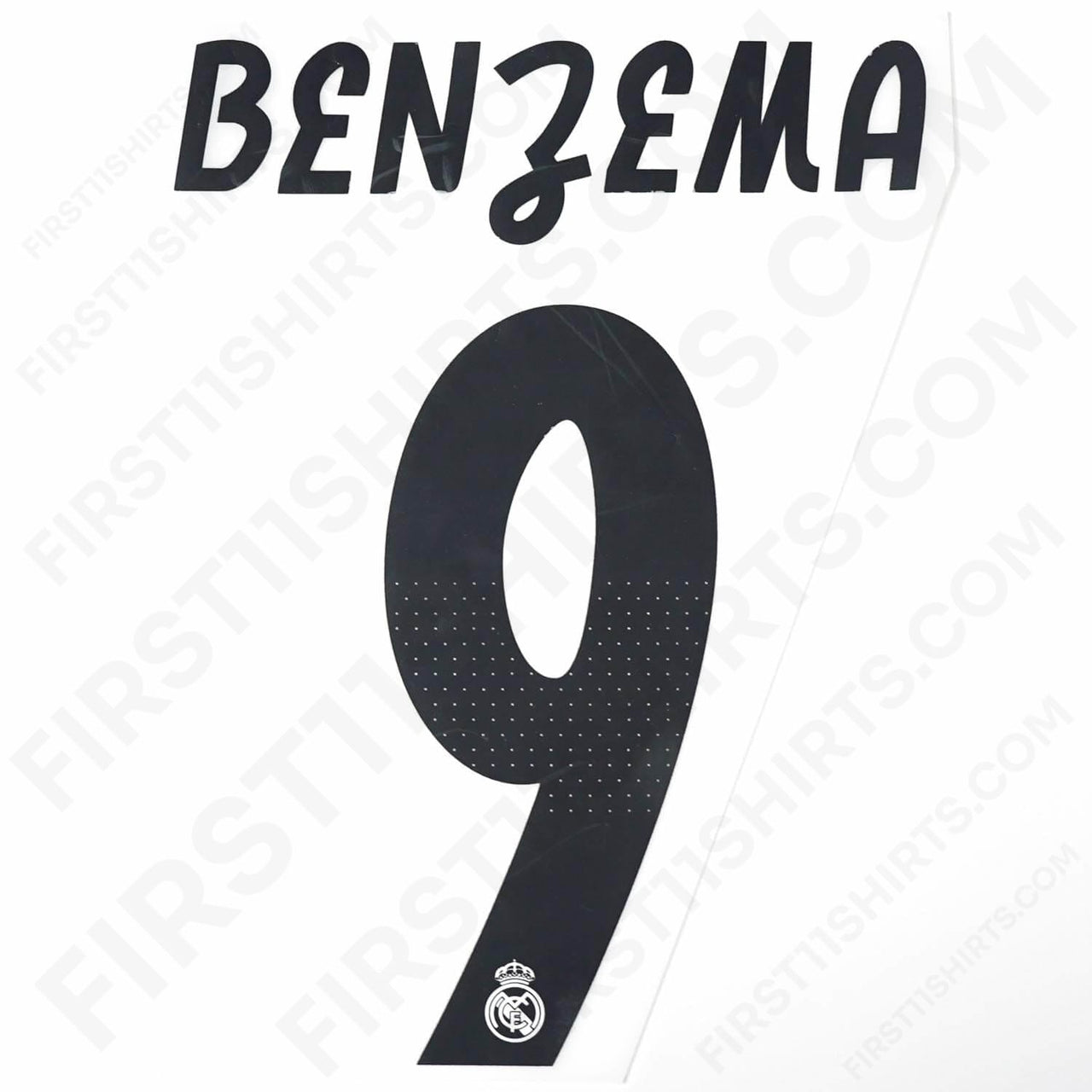 2018/19 Real Madrid Home Name Set Benzema 9 (Repro)