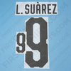 2018/19 Uruguay Home Name Set L.Suarez #9
