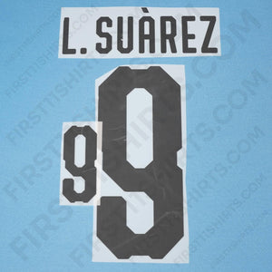 2018/19 Uruguay Home Name Set L.Suarez 9