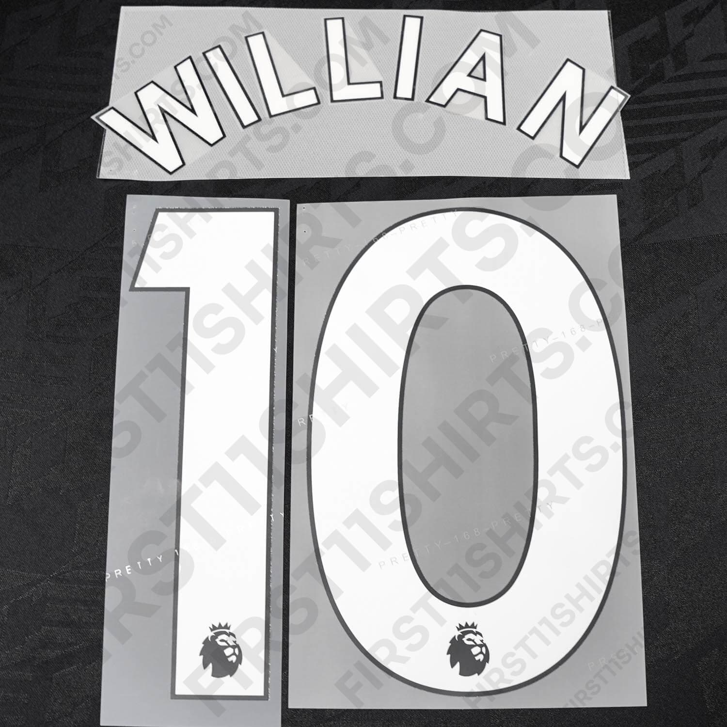2019 - 2022 Chelsea Home/Away/Third Name Set Willian 10 (Repro)