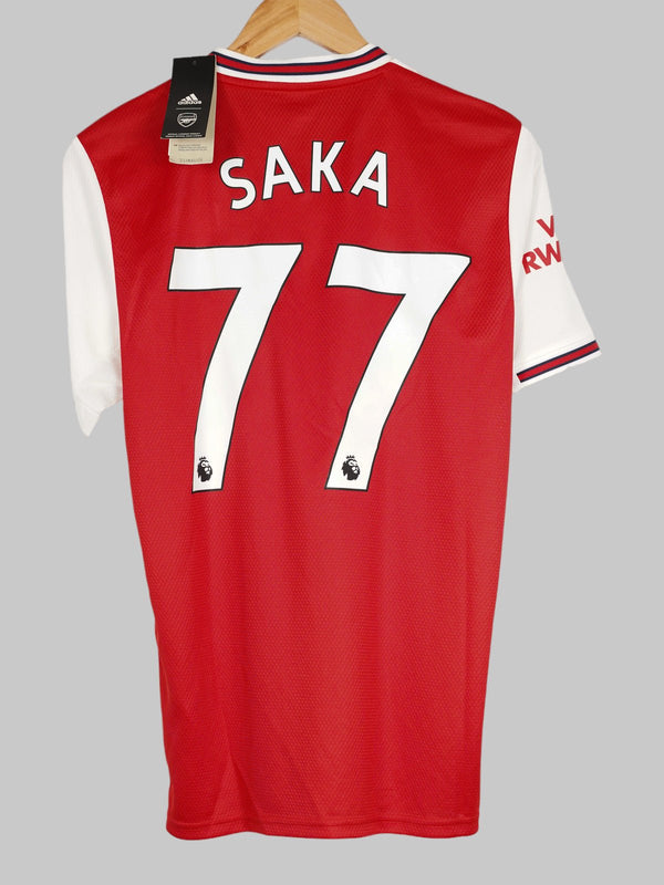 2019/20 Arsenal Saka #77 Maillot Domicile BNWT (S) Adidas