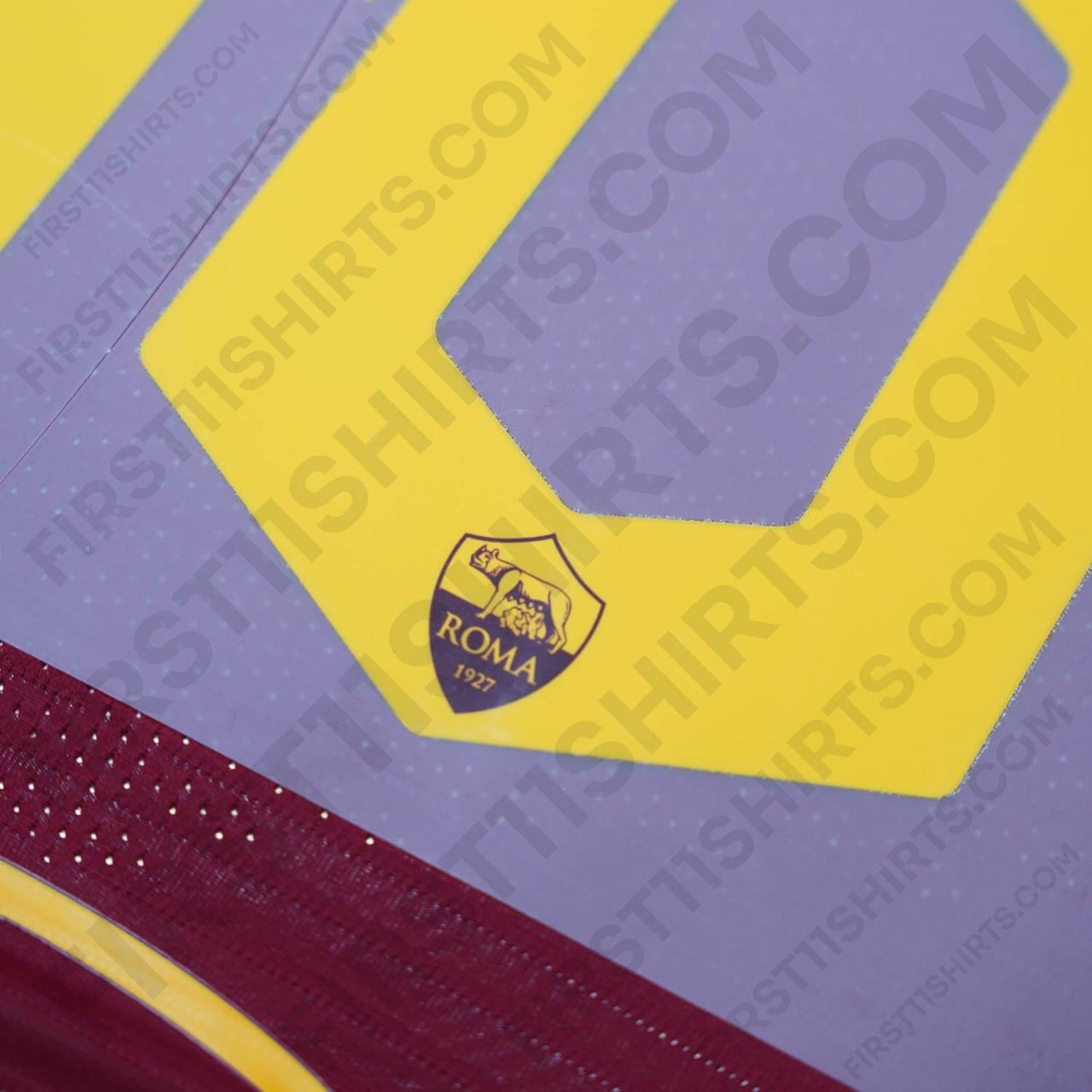 2019/20 AS Roma Home Name Set De Rossi 16 (Repro)