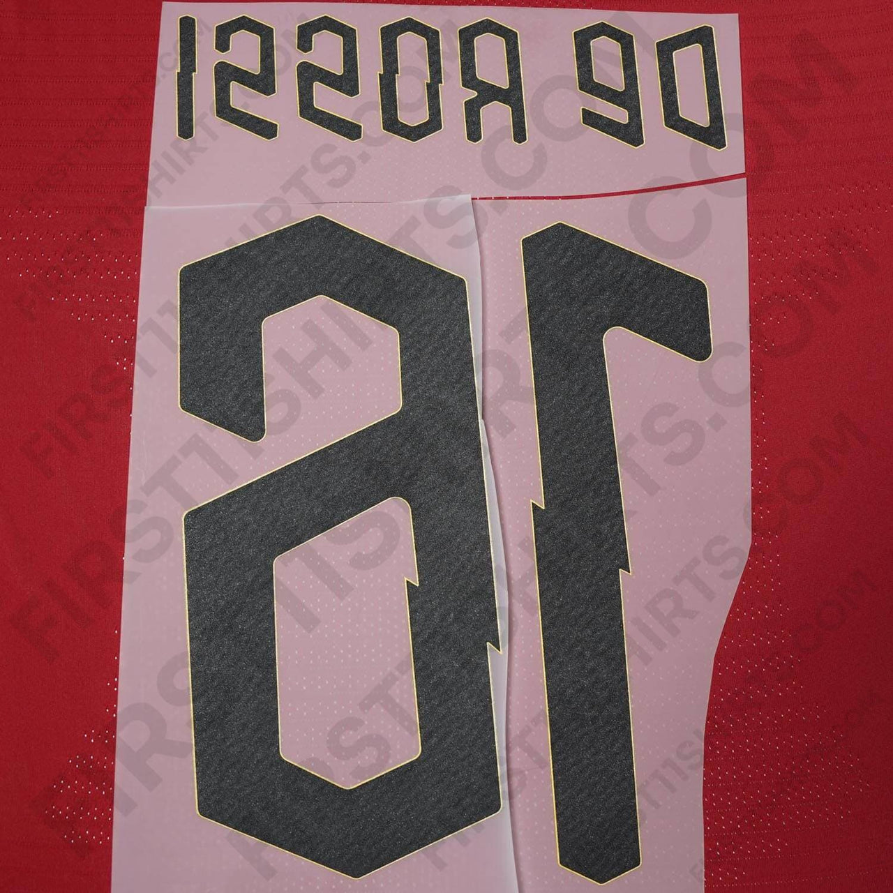 2019/20 AS Roma Home Name Set De Rossi 16 (Repro)