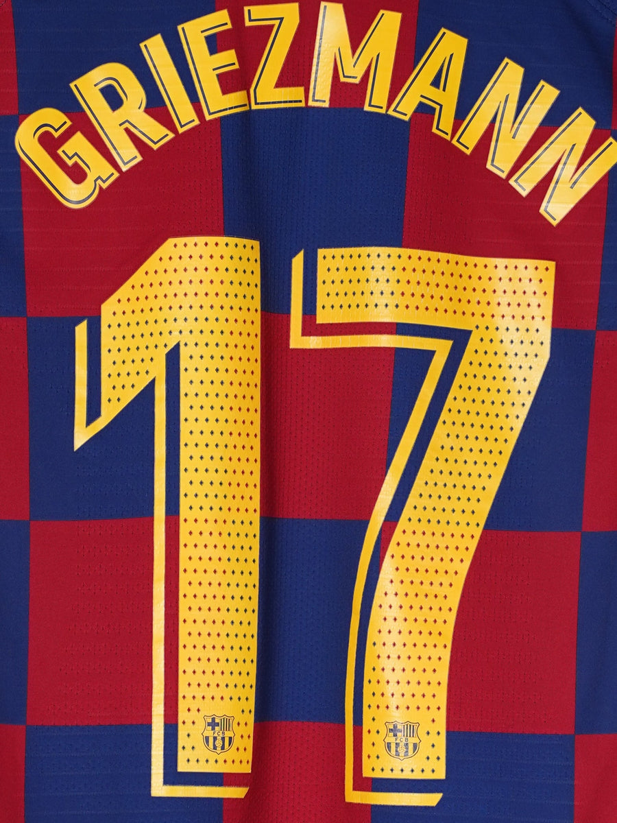 2019/20 Barcelona Griezmann #17 Home Shirt Player Issue (M)