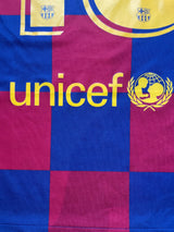 2019/20 Barcelona Messi #10 Home Shirt (M)
