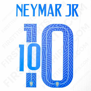 2019/20 Brazil Away Name Set Neymar Jr 10 (Repro)