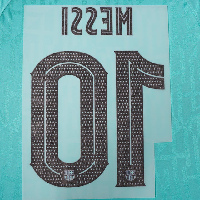 2019/20 FC Barcelona Third Name Set Messi 10 Cup Version (Repro)