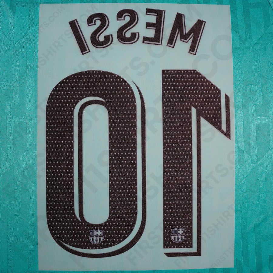 2019/20 FC Barcelona Third Name Set Messi 10 (Repro)