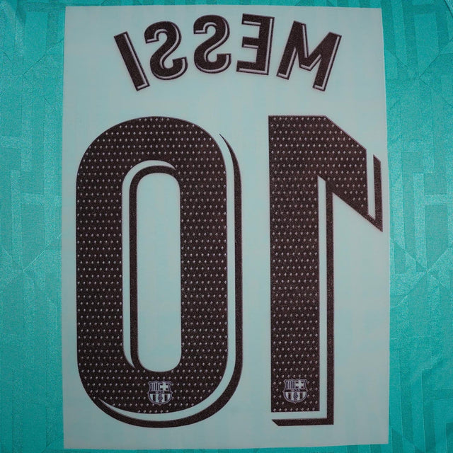 2019/20 FC Barcelona Third Name Set Messi #10 (Repro)