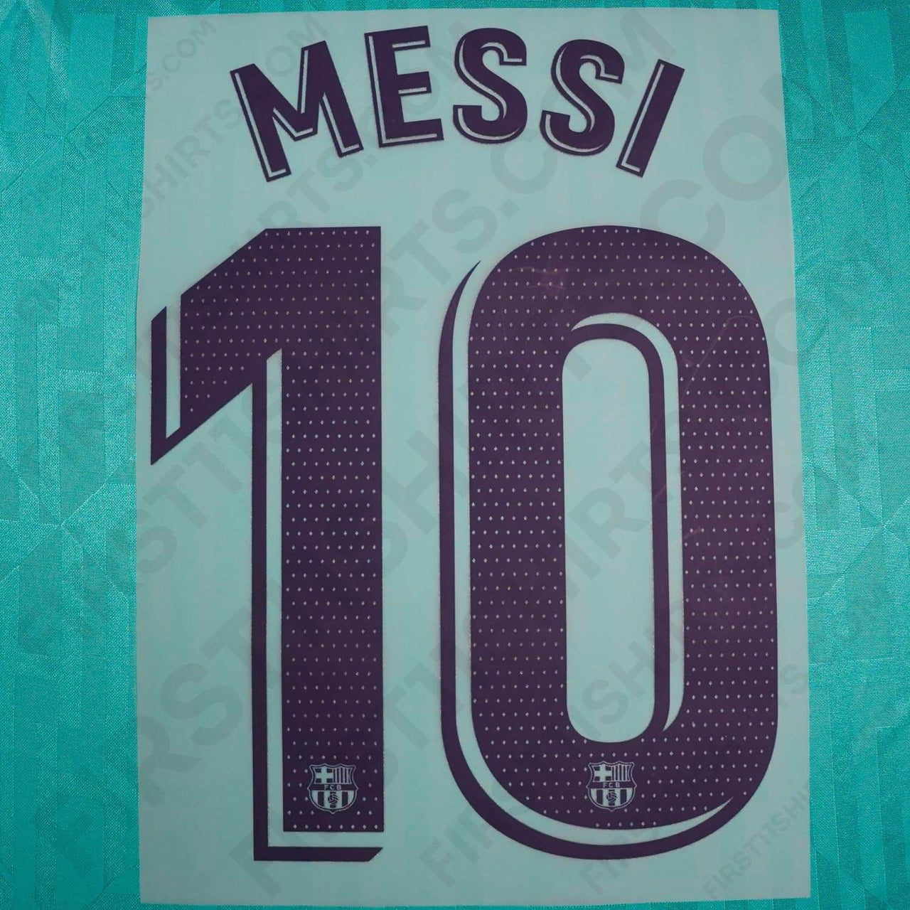 2019/20 FC Barcelona Third Name Set Messi 10 (Repro)