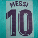 2019/20 FC Barcelona Third Name Set Messi 10 (Repro)